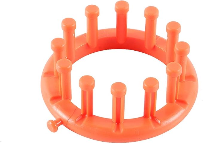 novelinks Round Knitting Looms Set - Set of 5 Plastic Looms Knitting with 1 Knitting Yarn Loom Needle and 1 Plastic Loom Pick
