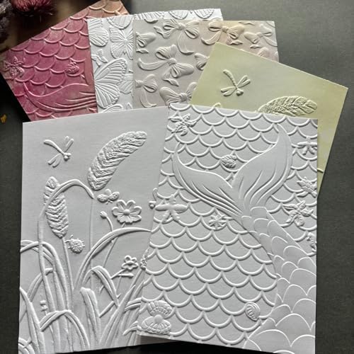 Bow Knot Ribbon 3D Embossing Folder, Elegant Gift Bow Textured Plastic Stencil for DIY Scrapbooking Card Making Paper Crafts