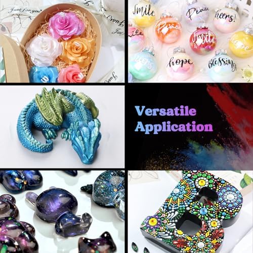 LET'S RESIN 60 Colors Mica Powder,Natural Pearlescent Pigment Powder