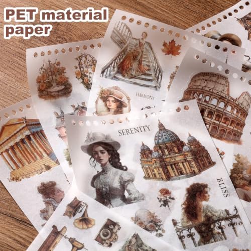 Scrapbooking Stickers 300 Pre-Cut PET People &Washi Stickers