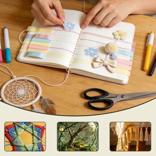 Premium Rainbow Color Embroidery Floss - Cross Stitch Threads - Friendship Bracelets Floss - Crafts Floss - 14 Skeins Per Pack Embroidery Floss, Light Moss Green,Gradient