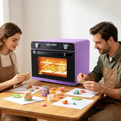 36L Polymer Clay Oven with Fast Preheat,Precise Temperature and Time,38QT/36L 120V 1800W Large Capacity Electric Oven for bake Clay,Polymer Clay Tools,Includes Wire Rack and Thickened Gloves