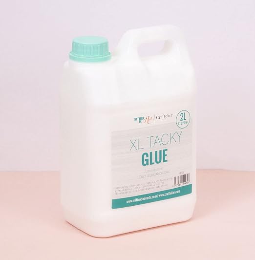 Craftelier - Tacky Glue | Extra Strong Multipurpose Liquid Glue for Scrapbooking and Other Craft Projects | Non-Toxic | Transparent, Flexible and Resistant Drying - Quantity 2 L (67.63 Fl Oz)