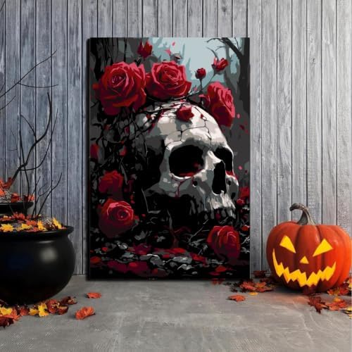 Gemozaic 4 Pack Gothic Paint by Numbers Kit for Adults with Frame & Easel