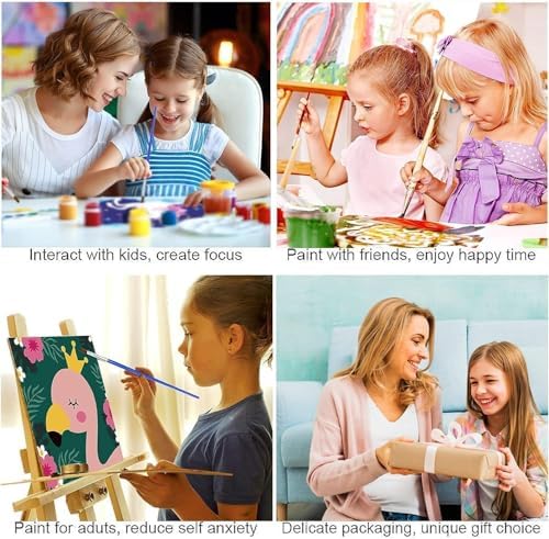 EIBEILI 6 Pack Colorful Style Paint by Numbers Kit for Adults Beginner,Starry Sky Adult Paint by Number Kits on Canvas,Easy Canvas Paint by Numbers for Adults for Home Wall Decoration 12 X 16 inch