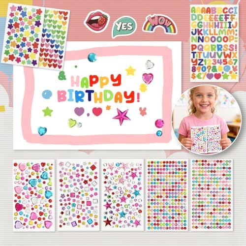 28 Blank card making supplies, Creative Greeting Card Set for Adults | Cute DIY card making kit with Thickened Card, Envelope, Tape, Supplies and Stencils for Card Making Set for Birthdays