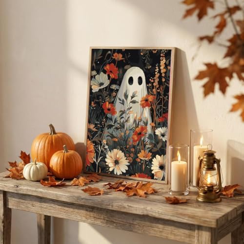 Halloween Paint by Numbers Kit for Adults,Ghost Paint by Number 12x16 inch
