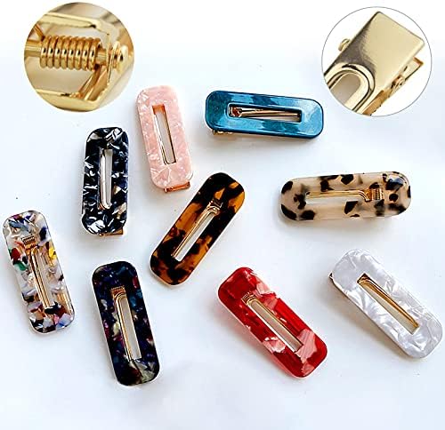 60PCS Hair Clips for Silicone Resin Molds, DIY Hair Bow Clips Pearl Hairpin Hair Accessories for Girls and Women (Mix Silver-Golden)