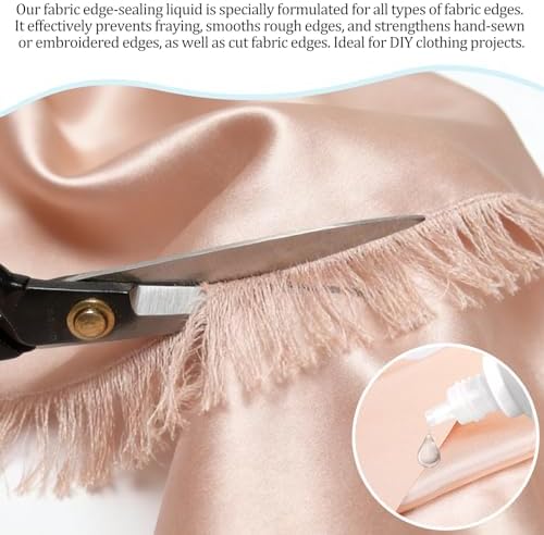 Fray Check for Fabric Clear, Washable Fabric Edge Sealer for Sewing