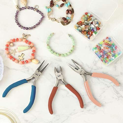 Mr. Pen- Pliers for Jewelry Making, 3 Pack, Chain Nose