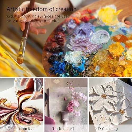 Bianyo 8x10 Inch Stretched Canvas for Painting β 10 Pack, 100% Cotton, Triple Primed & Acid-Free, Heavy-Duty Wood Frame, Blank Art Canvas for Acrylic, Oil, Watercolor & Mixed Media