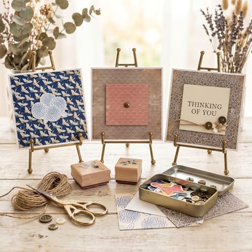 Scrapbook Paper,24 Sheets 6x6 Inch Vintage Japanese Style Scrapbook Supplies,160gsm Single-Sided Decopodge Craft Paper for DIY Card Making Scrapbook Photo Album Journal Decor (Retro 2)