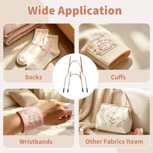 Minnisend Sock Hoop for Embroidery Machine, 2 Adult + 1 Kid Set