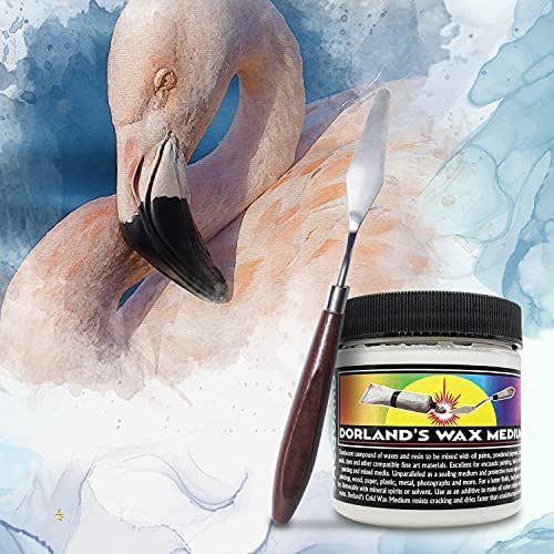 Jacquard 4 oz Dorlands Wax Medium for Watercolor Bundled with Palette Knife