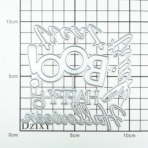 Halloween Words Boo Trick or Treat Metal Cutting Dies for Card Making