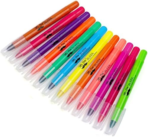 Mr. Pen- No Bleed Gel Highlighters, Fluorescent Assorted Colors, 12 Pack