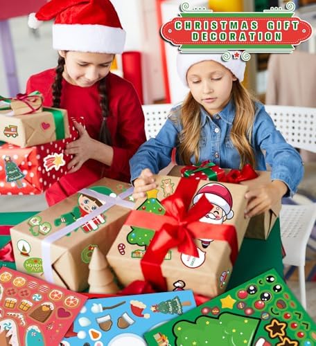 Stocking Stuffers for Kids,Christmas Stickers,DIY Christmas Crafts for Kids