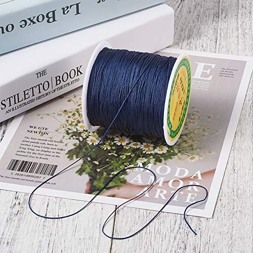 Elecrelive 150 Yards Prussian Blue Braided Nylon Thread Polyester String
