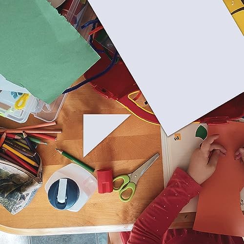 60 Sheets A4 Size 8.3x11.5 Inch Clear Double Sided Adhesive Tape Sheets, Super Strong Sticky Tape, DIY Art, Craft, Home Decorative Tape with White Liner