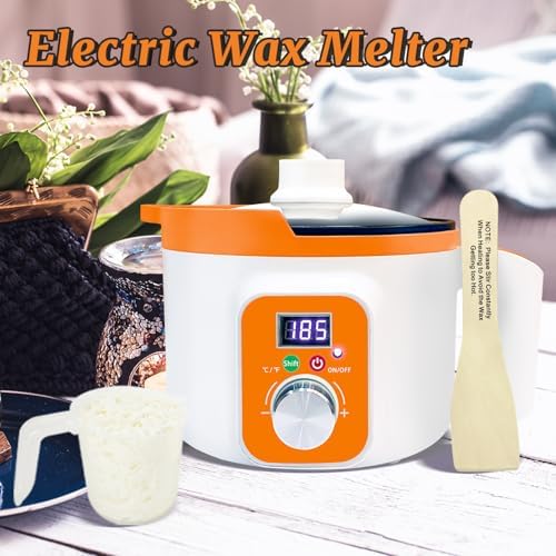 Electric Wax Melting Pot with LED Display & Precise Temperature Control
