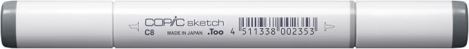 Copic Markers C8-Sketch, Cool Gray