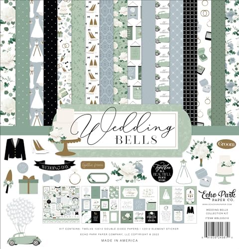 Echo Park Collection Kit 12"X12"-Wedding Bells