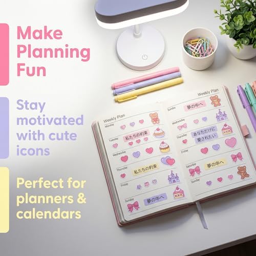 700+ Dreamcore Japanese Sticker Book, 30 Sheets Die-Cut Stickers - Japanese Aesthetic Stickers for Journaling, Scrapbooking, Planners, Junk Journals, Vision Board & Prayer Board