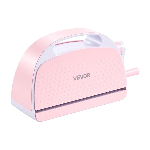 VEVOR Manual Die Cutting and Embossing Machine, 9" Opening, Portable Die Cut Machine Set with Cutting Dies, Embossing Folders, Paper Sheets, Cutting Plates, for Scrapbooking, Card Making, Crafting
