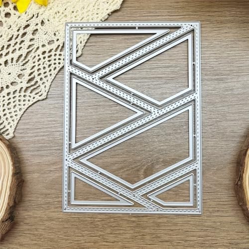 Metal Cutting Die for Scrapbooking - Cut Stencils for DIY Scrapbook Photo Album Decorative Paper Card, Card Making Supplies & Crafting Die Cut (Irregular Background Box 5.5 x 3.9 in)