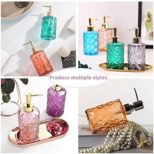 BIGEBO Pump Bottle Resin Mold, Perfume Bottle Silicone Molds Pump Bottles Mold for Soap Shampoo Lotions and Creams (Cylinder)