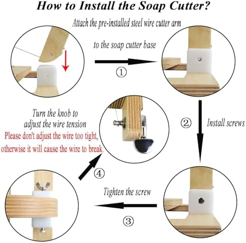 Wooden Soap Cutter for Handmade Soap Making Professional