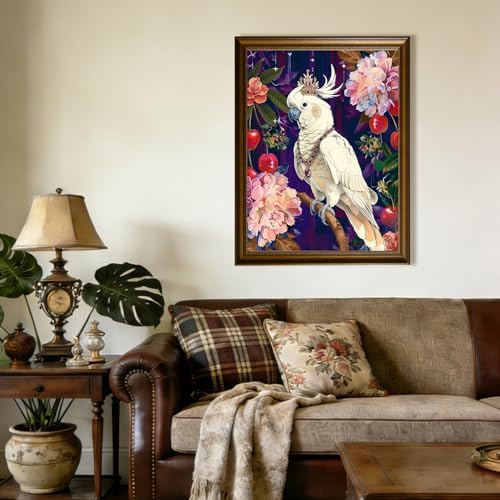 DOTSOPS 5D Parrot Diamond Painting Kits for Adults 11.8 x 15.7 Inches