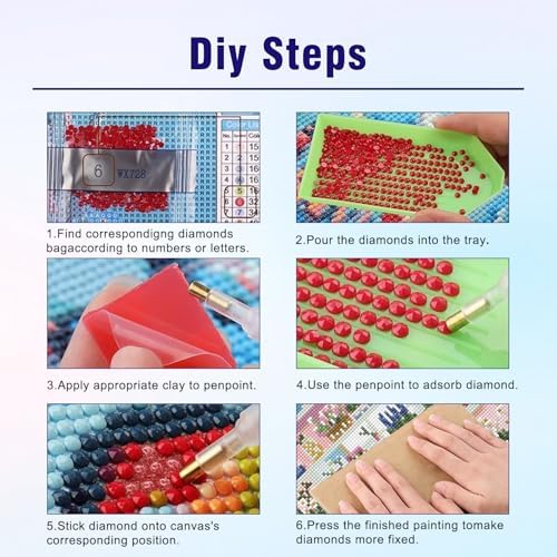 Flowers Diamond Art Kits for Adults, DIY Crafts for Adults 12x16in
