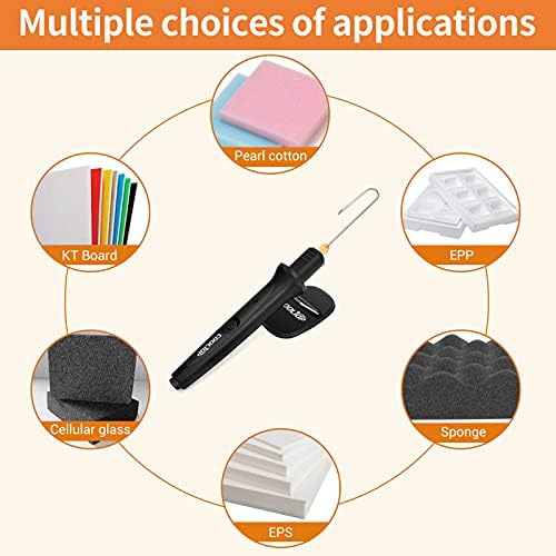 Cooltop Foam Cutter, 18W Hot Wire Foam Cutter, Hot Knife with Cleaning Pen