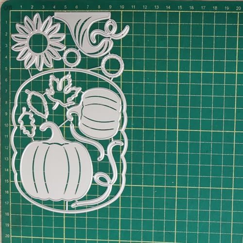 Cutting Dies Metal Stencils Scrapbooking Tools DIY Embossing Template for Paper Card Making Album Arts Crafts Supplies (Halloween Pumpkin Set-10.6x17.6cm)