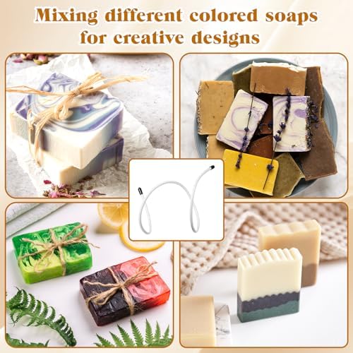2 Pack Soap Swirl Tools, Bendable Soap Making Supplies, Cold Process Adjustable Hanger Swirl Tool for Molds Up to 18 Inches, DIY Soap, Cold Process Soap Swirl Accessories