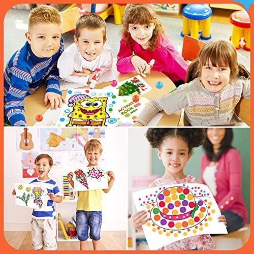 Soucolor 16-Pack Washable Dot Markers for Kids & Toddlers,8 Vibrant Colors