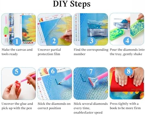JAKI Cat Diamond Painting Kits for Adults Beginners 14x14inch