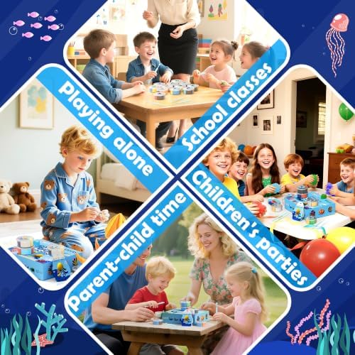 Aestd-ST Air Dry Clay Kit - Ocean Theme, Modeling Clay for Kids