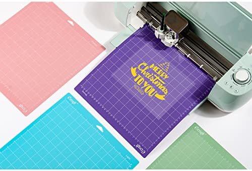 Ecraft 8-Pack 12x12 Cutting Mats, Standard/Strong/Light/Fabric Adhesive, Compatible with Cricut Maker 3/Explore 3/Air 2/One, Multi Adhesive Sticky Craft Mats Accessories