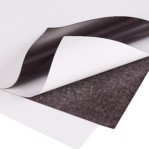 Mr. Pen- Adhesive Magnetic Sheets, 8" x 10", 4 Pack, Cuttable Magnets Flexible Magnet Sheets with Adhesive for Crafts Photos, Classroom Decorations, Easy Peel and Stickers for Planning