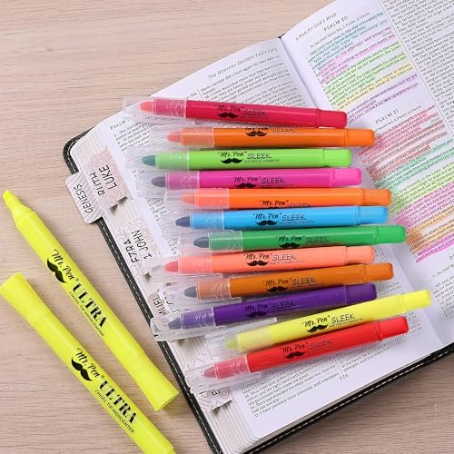 Mr. Pen- No Bleed Gel Highlighters, Colorful, 12 Pack