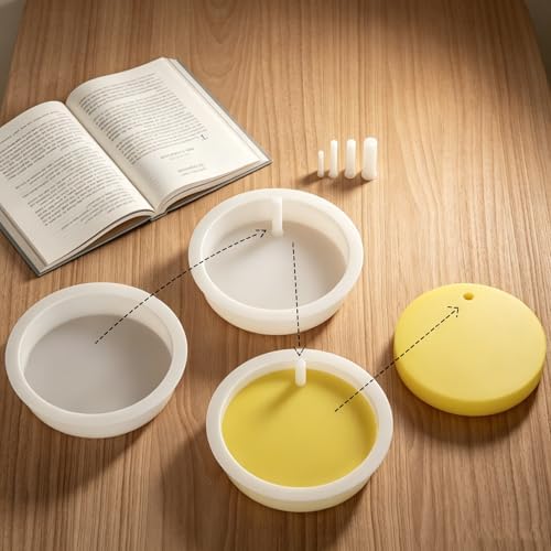 25Pcs Resin Hole Maker Set 5 Sizes (3/4/5/6/8mm), Silicone Hole Punch Tool for Epoxy Resin Casting No Drill, Jewelry Making Supplies, Earring Pendant Keychain DIY Craft Accessories