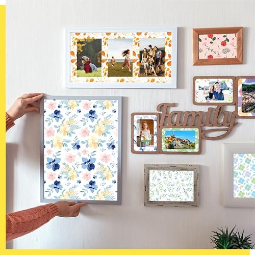 30 Sheets Garden Floral Paper Pad, Double-Sided Scrapbook Paper with Unique Soft Fresh Designs Decorative Scrapbooking Supplies For Card Making, Album, Stamping, Background Decoupage