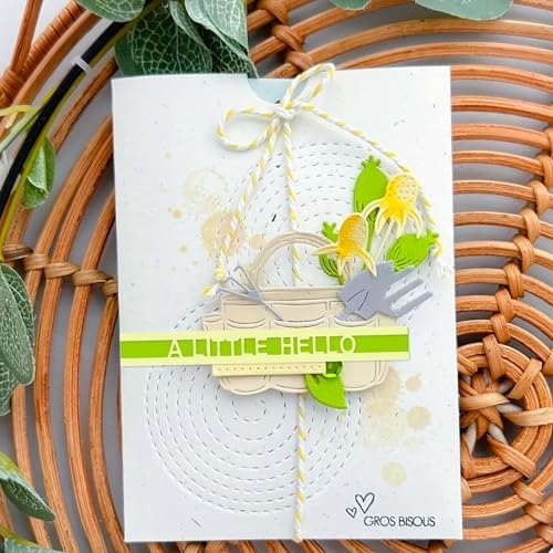 Lapoo Words Cutting Die for Scrapbooking - Durable, Cut Stencils for DIY Scrapbook Photo Album Decorative Paper Card, Card Making Supplies Party Wedding Decorations (Blessing Words 4.5 x 3.5 in)