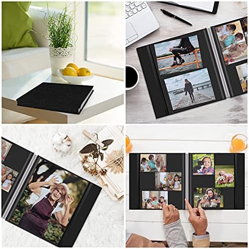 Zesthouse Photo Album Self Adhesive Pages, 60 Pages Magnetic Scrapbook Albums with Sticky Page, Photos Album Holds 8x10 & 5X7 & 4x6 & 6x8 & 3x5, Large Picture Book Ideal Gift for Family Wedding Baby
