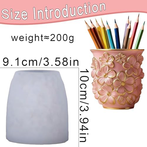 Floral Planter Resin Vase Molds, 3D Daisy Candle Silicone Molds