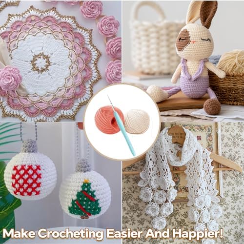 Small Size Crochet Hook Lace Crochet Needle, 0.5mm Crochet Hook, Ergonomic Crochet Hooks,Embroidery Thread Knitting Weaving Tool (0.5 mm)