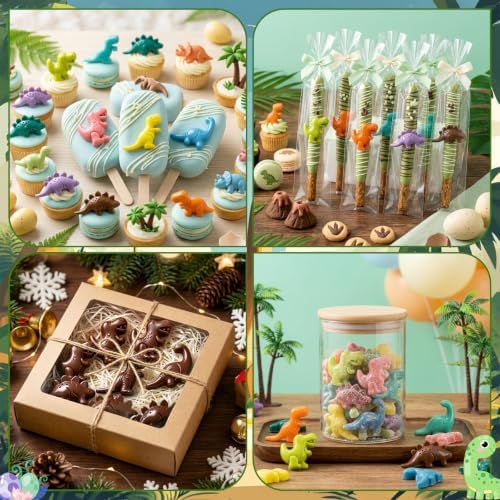 Dinosaur Silicone Molds 2Pc Dinosaur Fondant Molds Dino Candy Mold