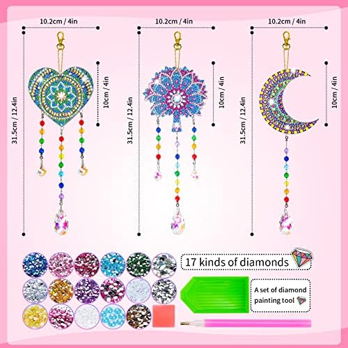 Gift for 8 9 10 Yeal Old Girl: Art and Craft Kid Diamond Art Wind Chime Kit